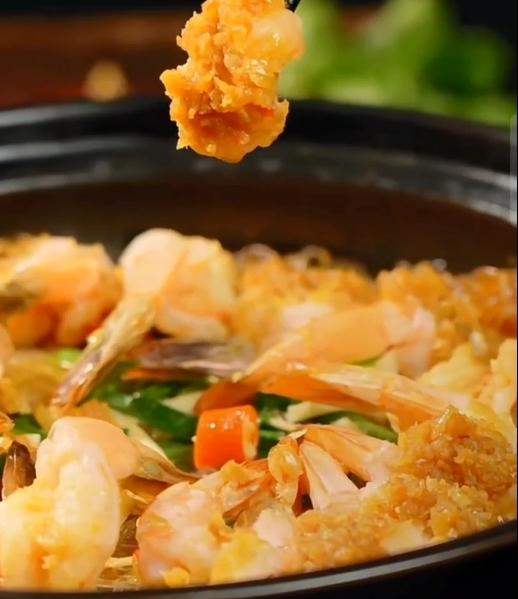 砂锅蒜蓉粉丝虾