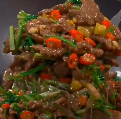 小炒黄牛肉